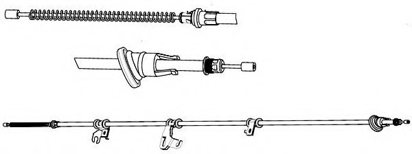 CEF MI02116 Cable, parking brake